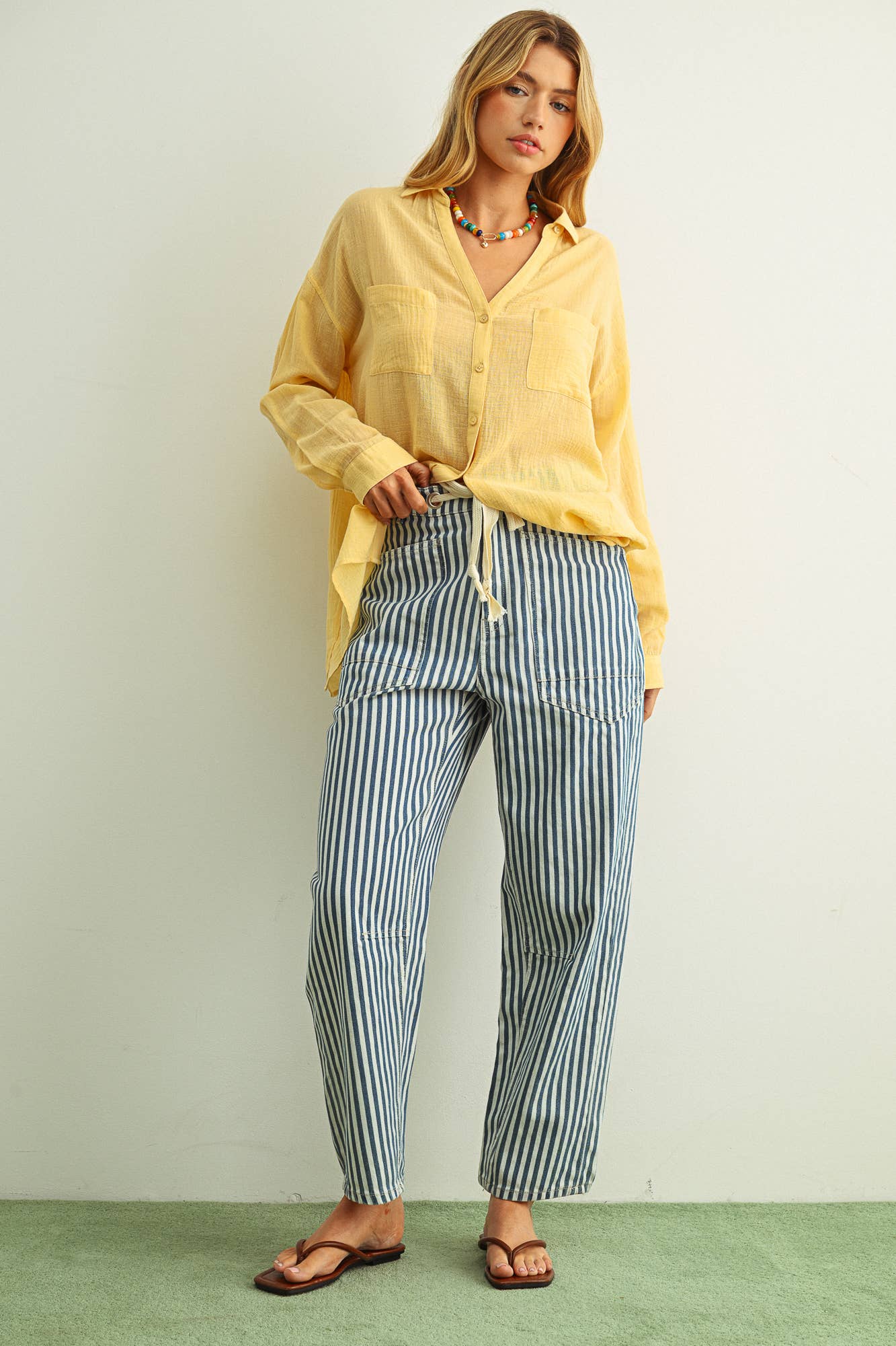 Banana Button Down