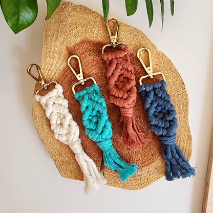 Macrame Cotton Keychain