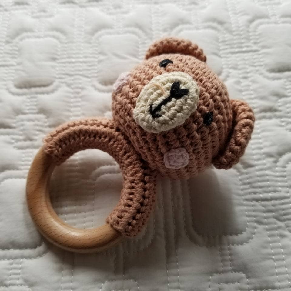 Bear Crochet Rattle