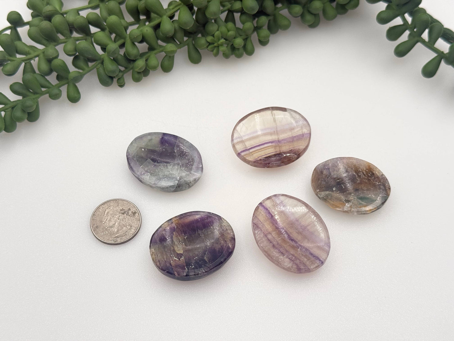 Rainbow Fluorite Worry Stone