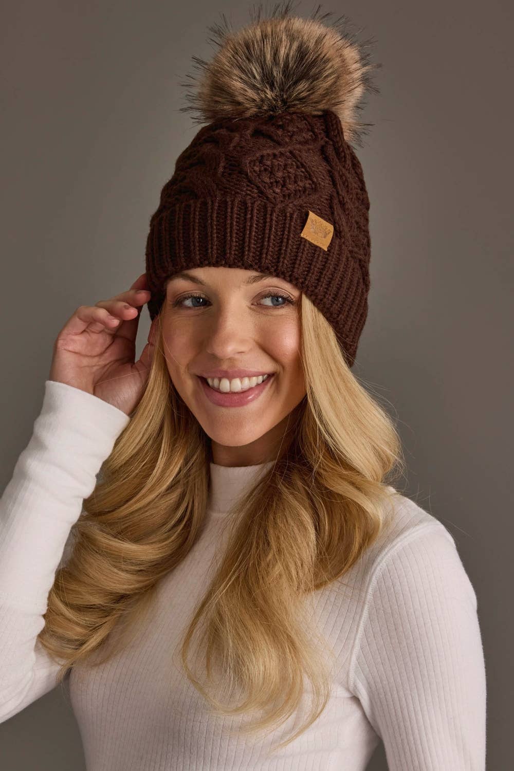 Hot Chocolate Pom Hat