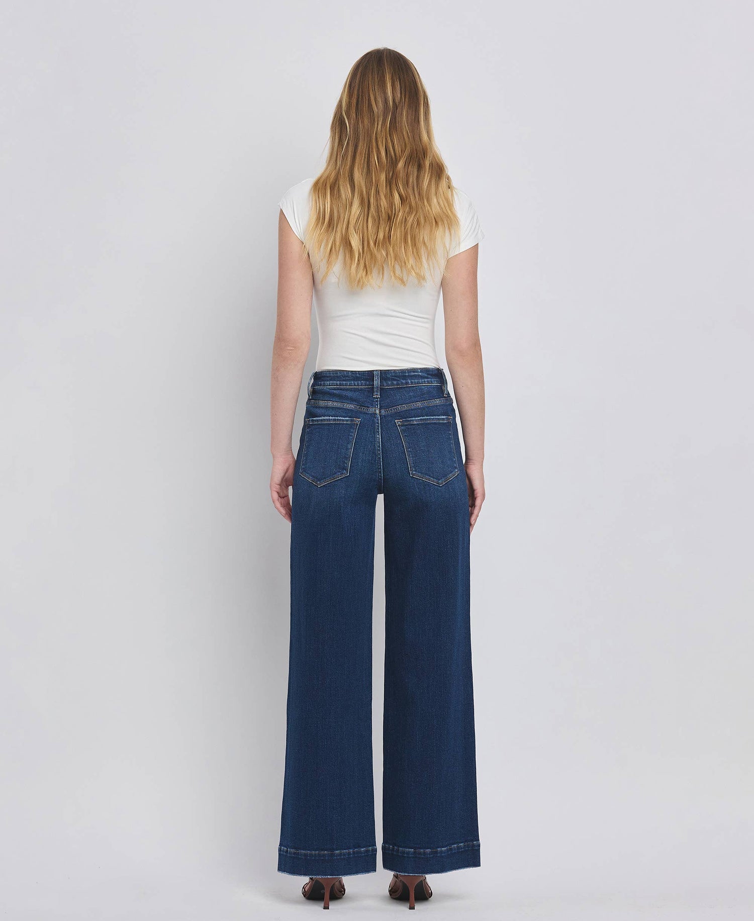 High Rise Patch Jeans