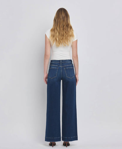 High Rise Patch Jeans