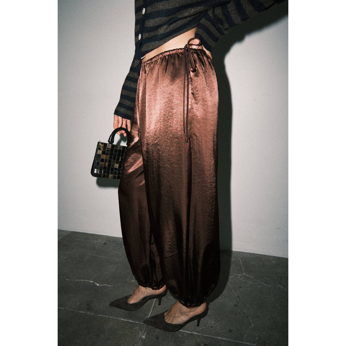 Lucille Satin Balloon Pants