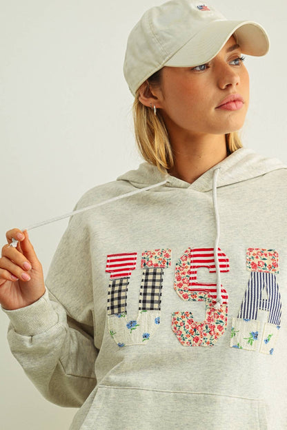 Patchwork USA Hoodie