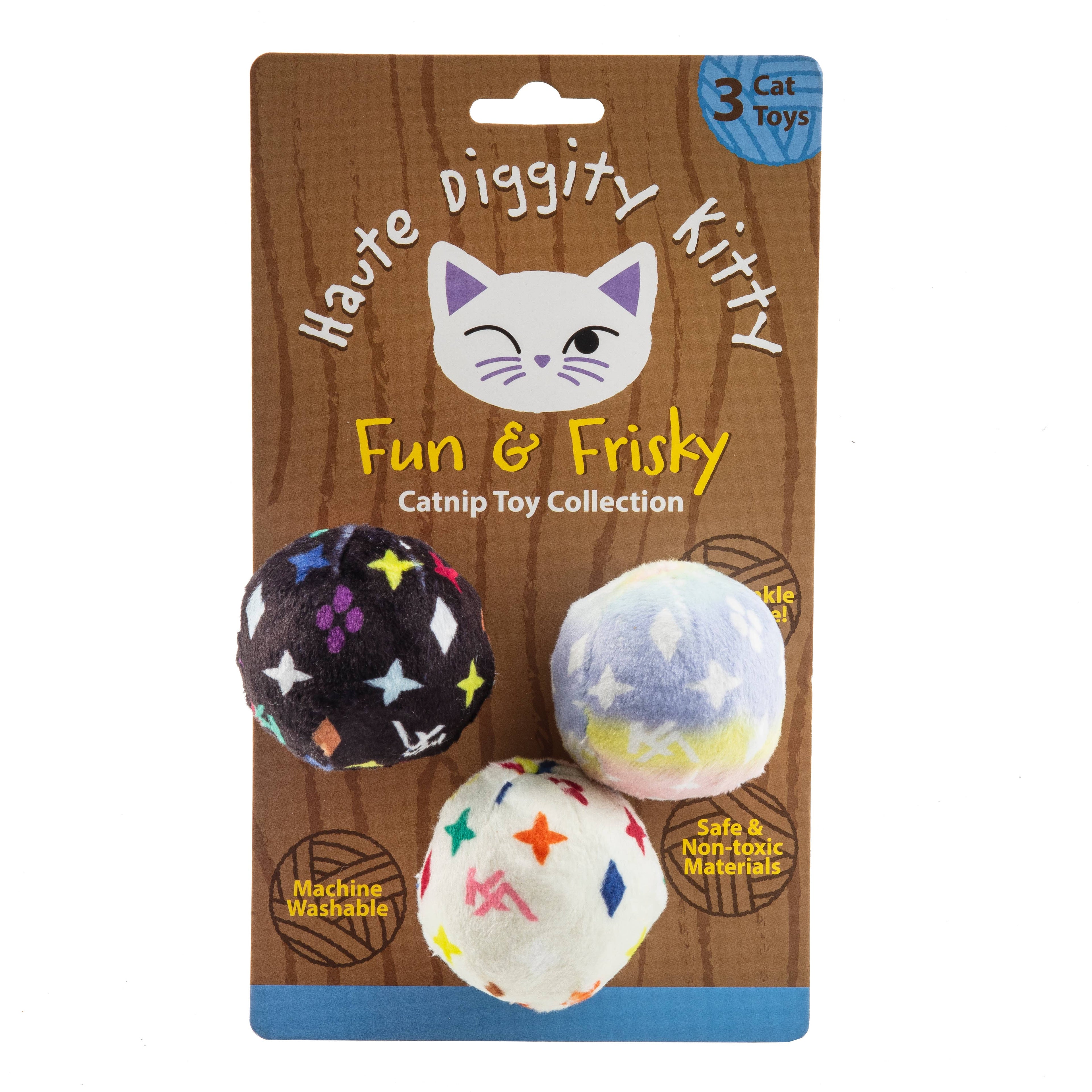 Kitty Vuiton Balls Catnip Toys