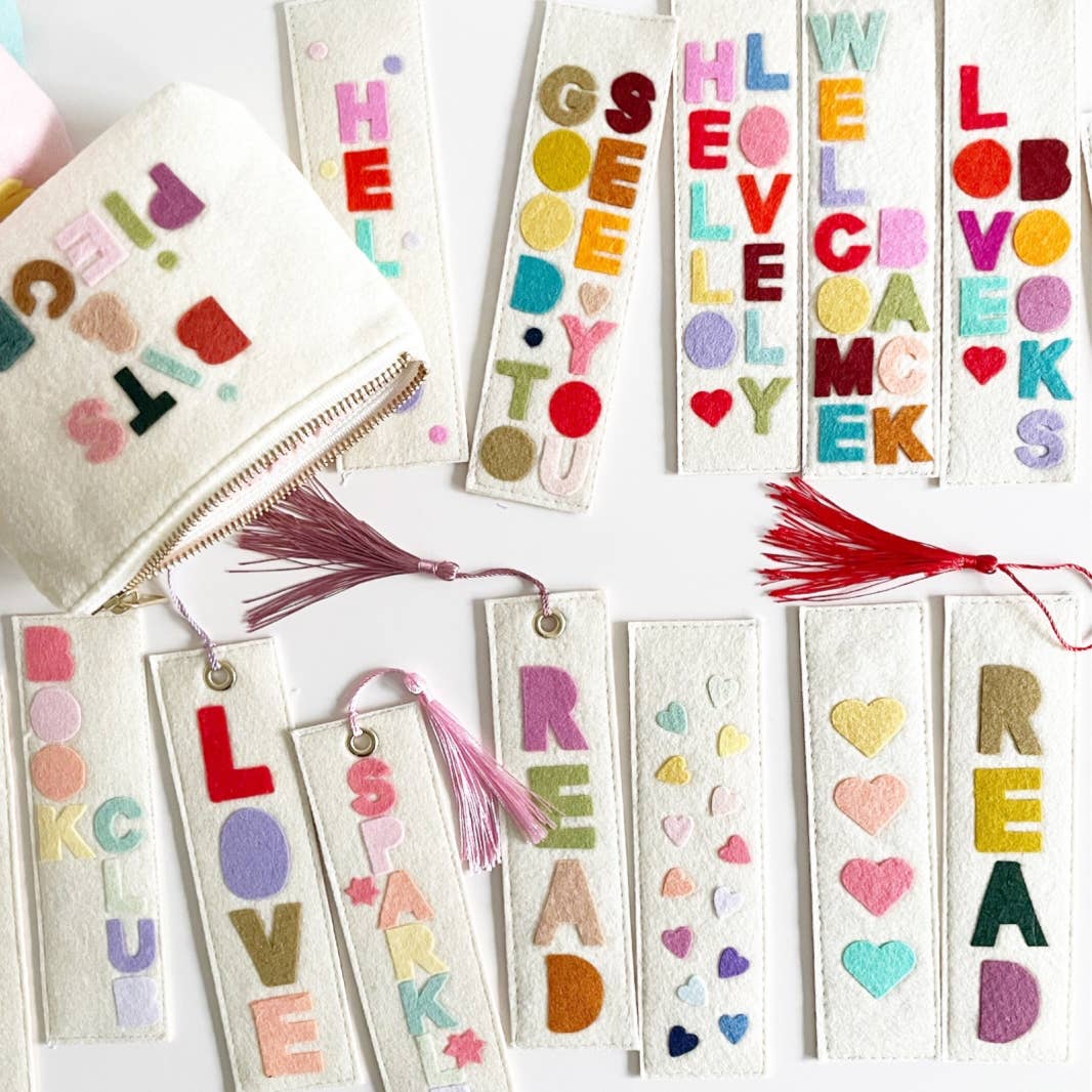 Welcome Back Felt Bookmark