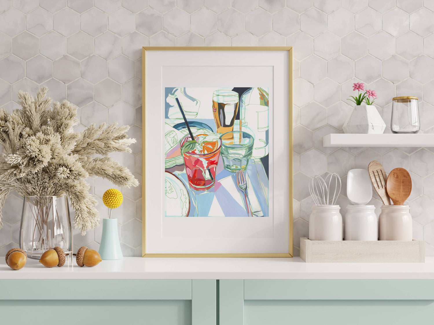 "Aperol Spritz" Cocktails in Italy Print