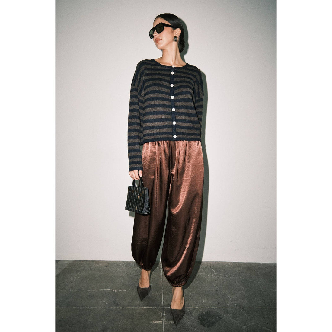 Lucille Satin Balloon Pants