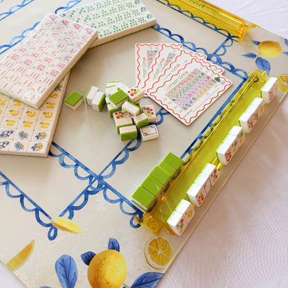 Mahjong Studios – American Mahjong Tiles - Lemon Lime Green Back