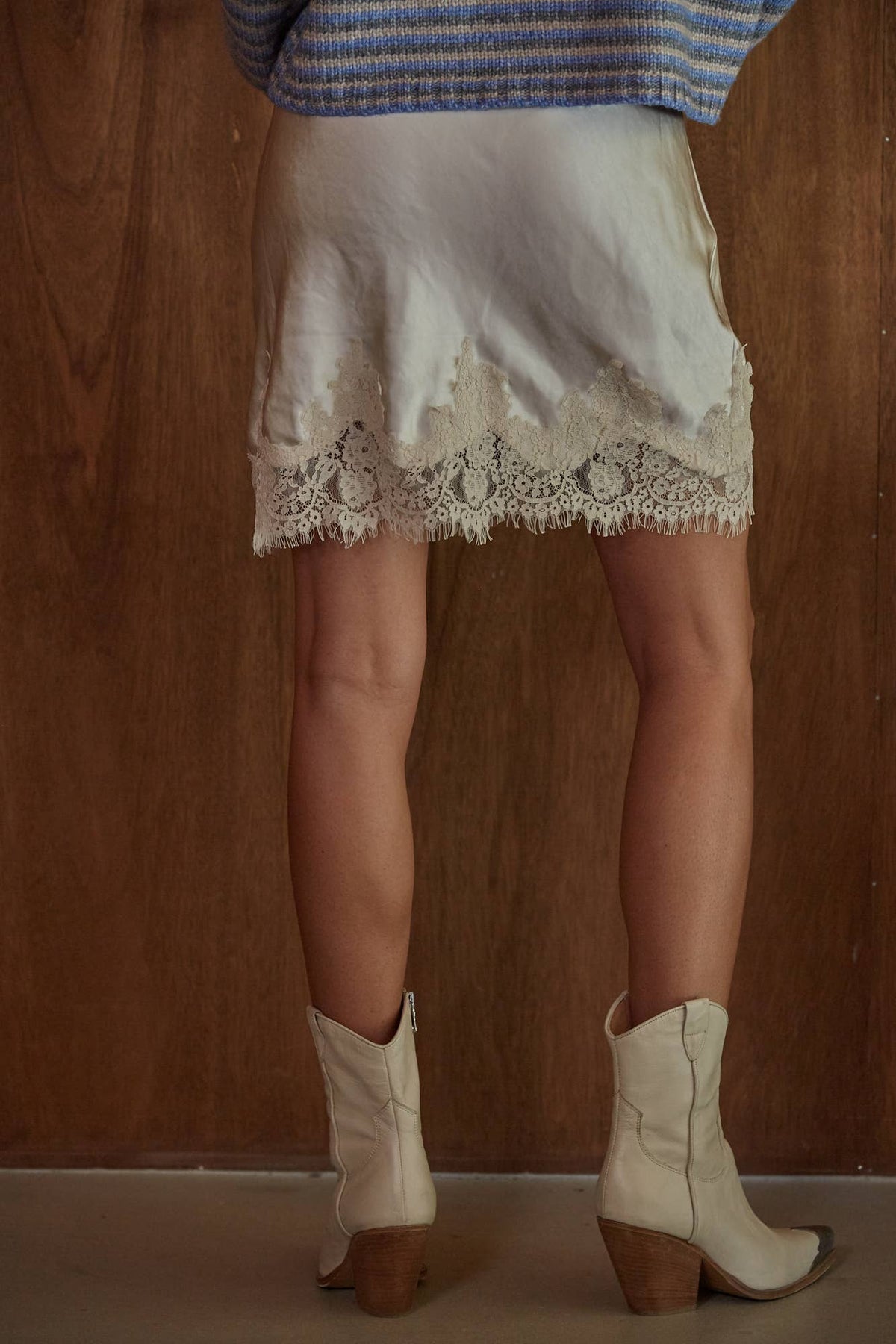 Skylar Satin Mini Skirt