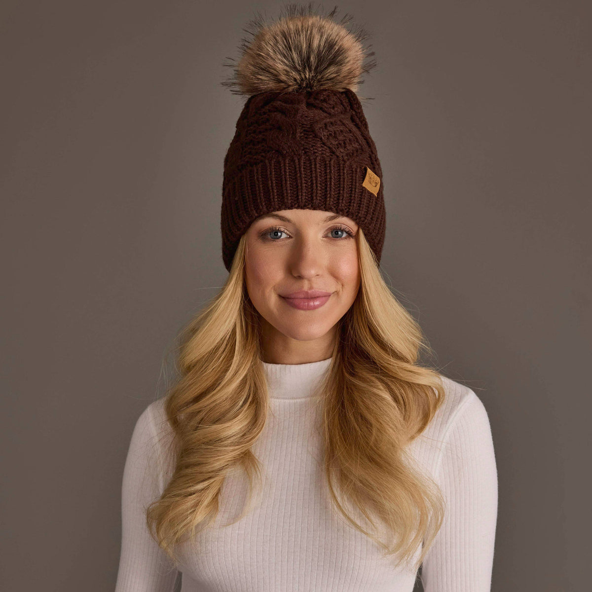 Hot Chocolate Pom Hat