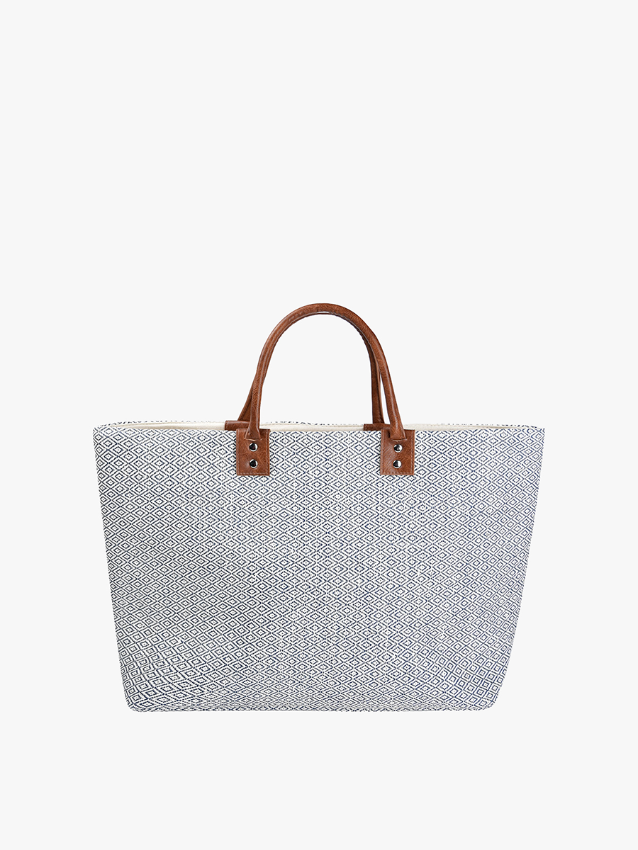 Hazel Aztec Straw Tote