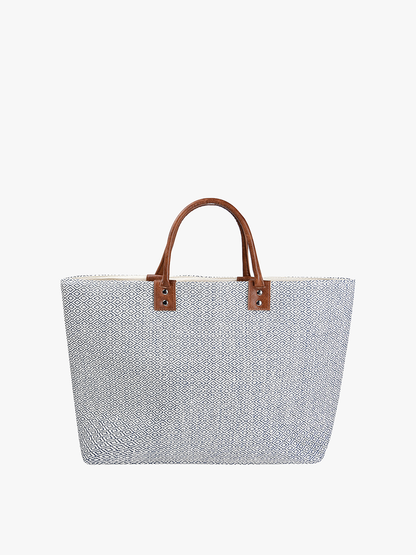 Hazel Aztec Straw Tote