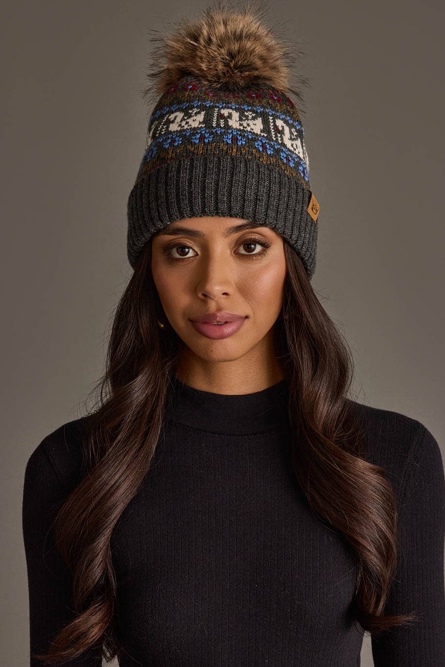 Gray Swan Pom Hat