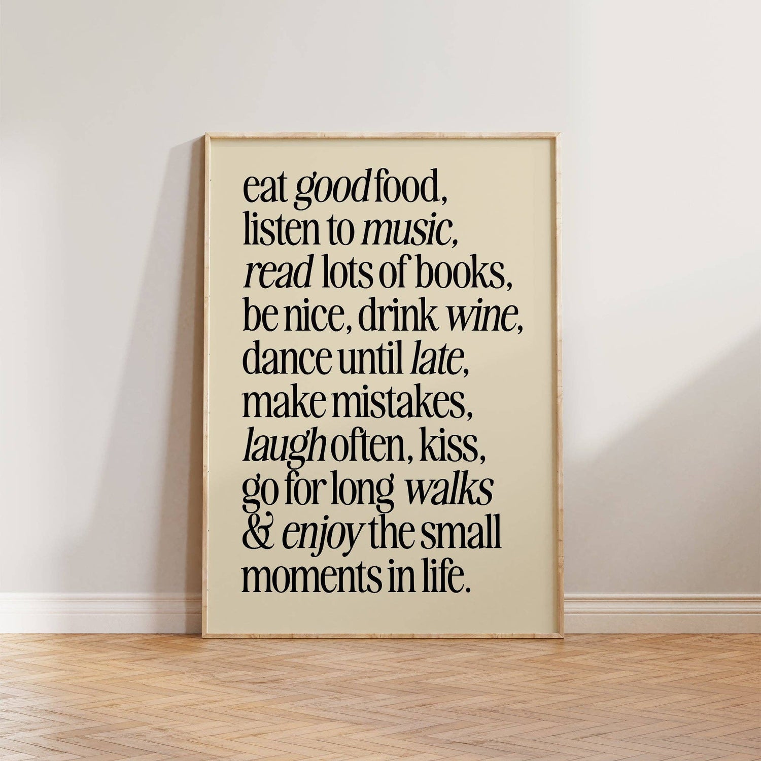 Enjoy The Small Moments Print
