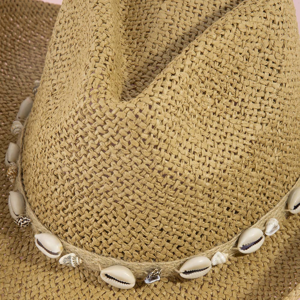 Cowrie Shell Cowboy Hat