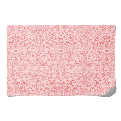 Pink Garden Wrapping Paper