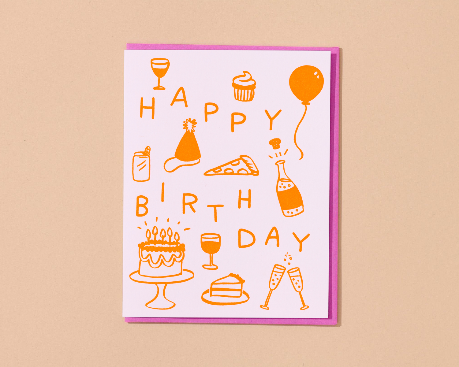 Happy Birthday Icons Card