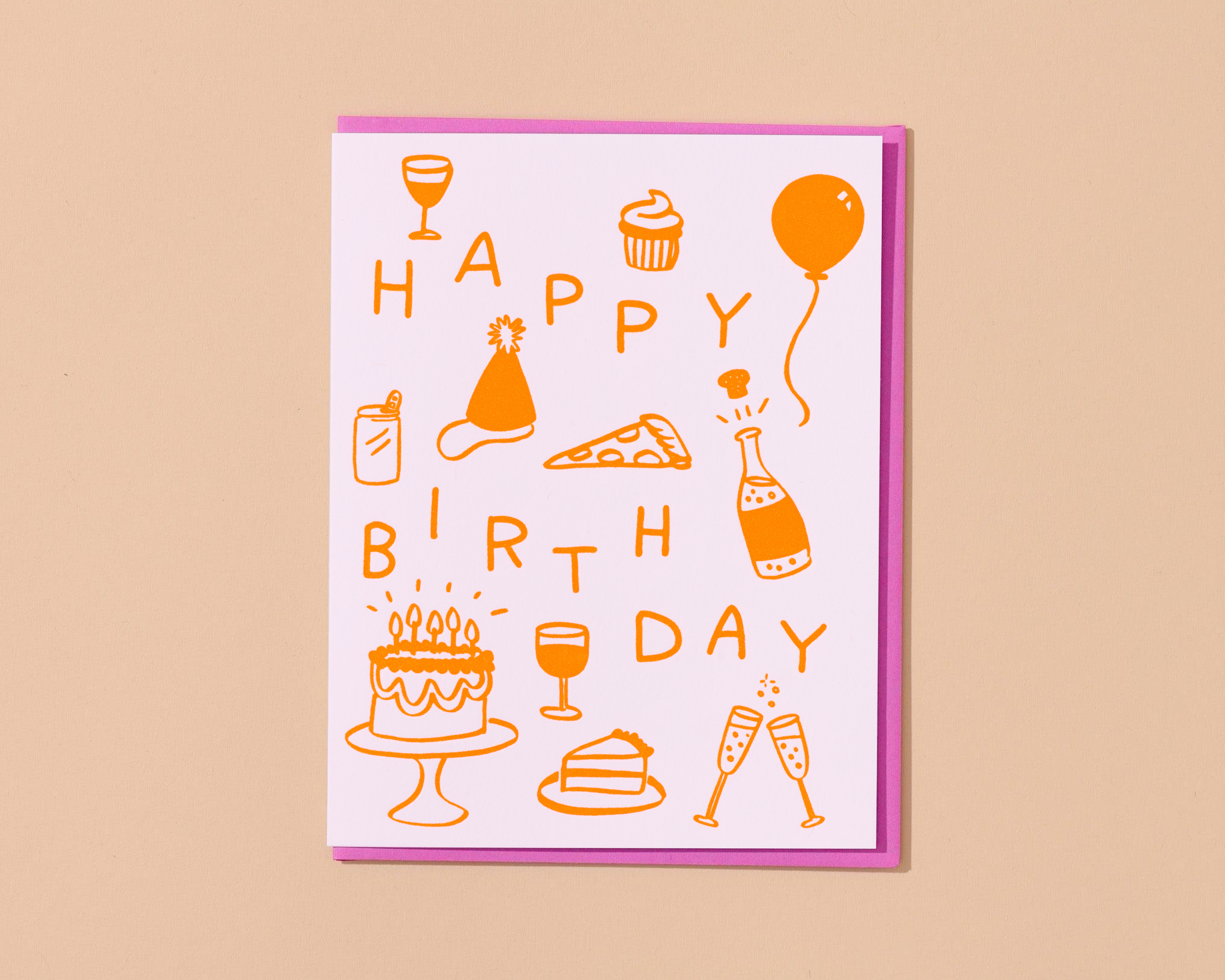 Happy Birthday Icons Card