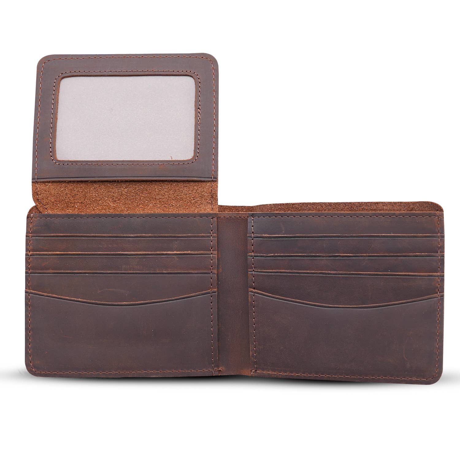 Genuine Leather Flap Wallet