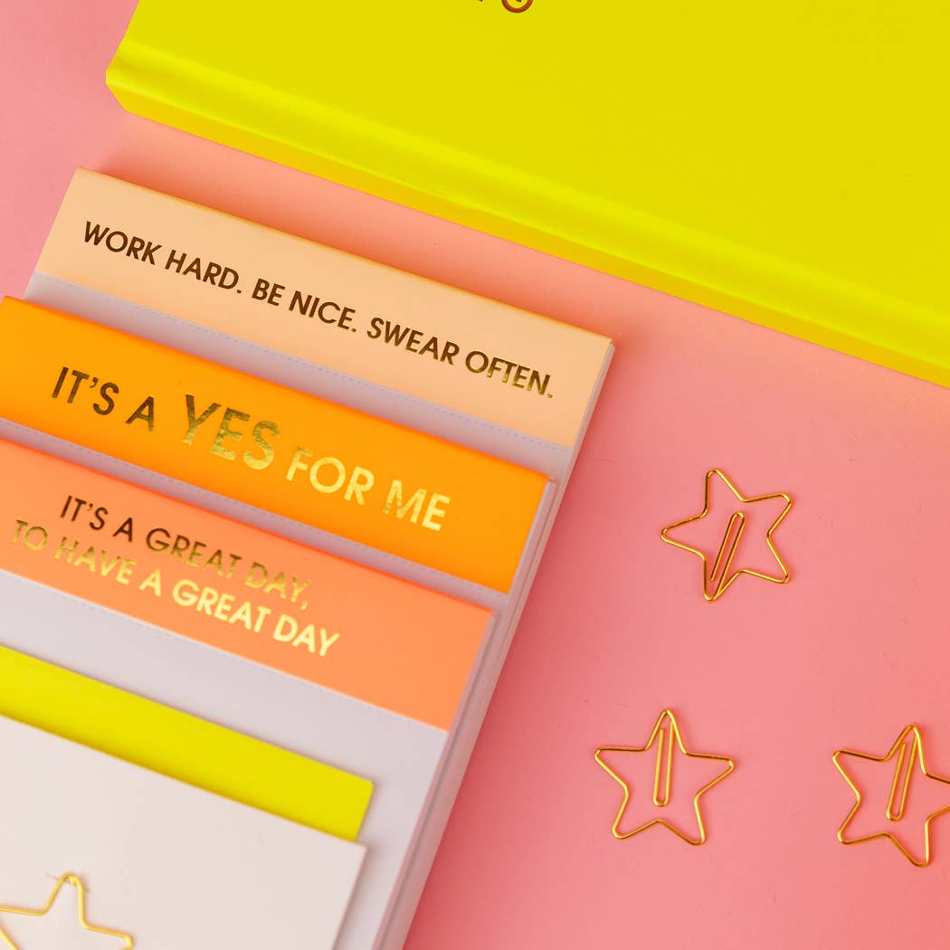 Work Hard, Be Nice, Swear Often. Notepad