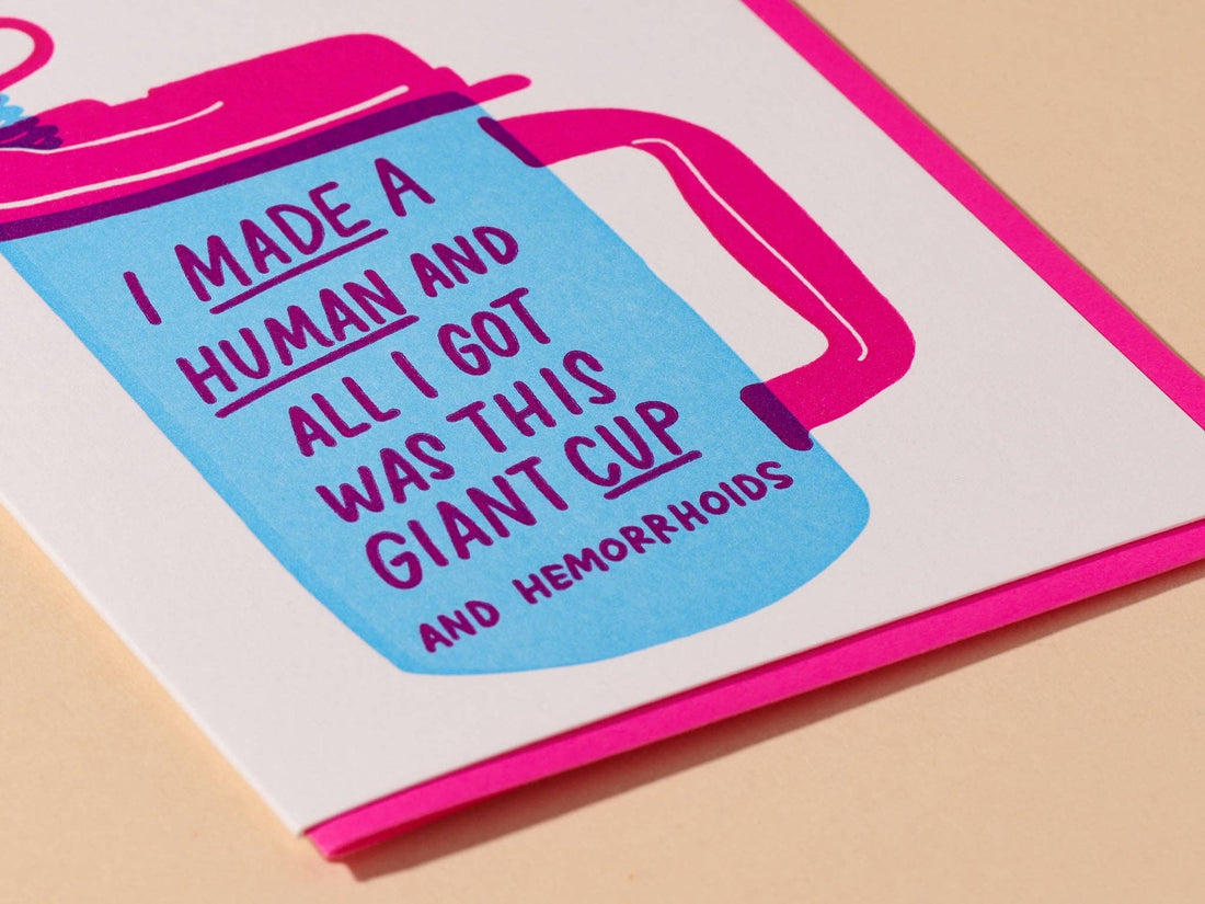 Giant Cup Baby Card