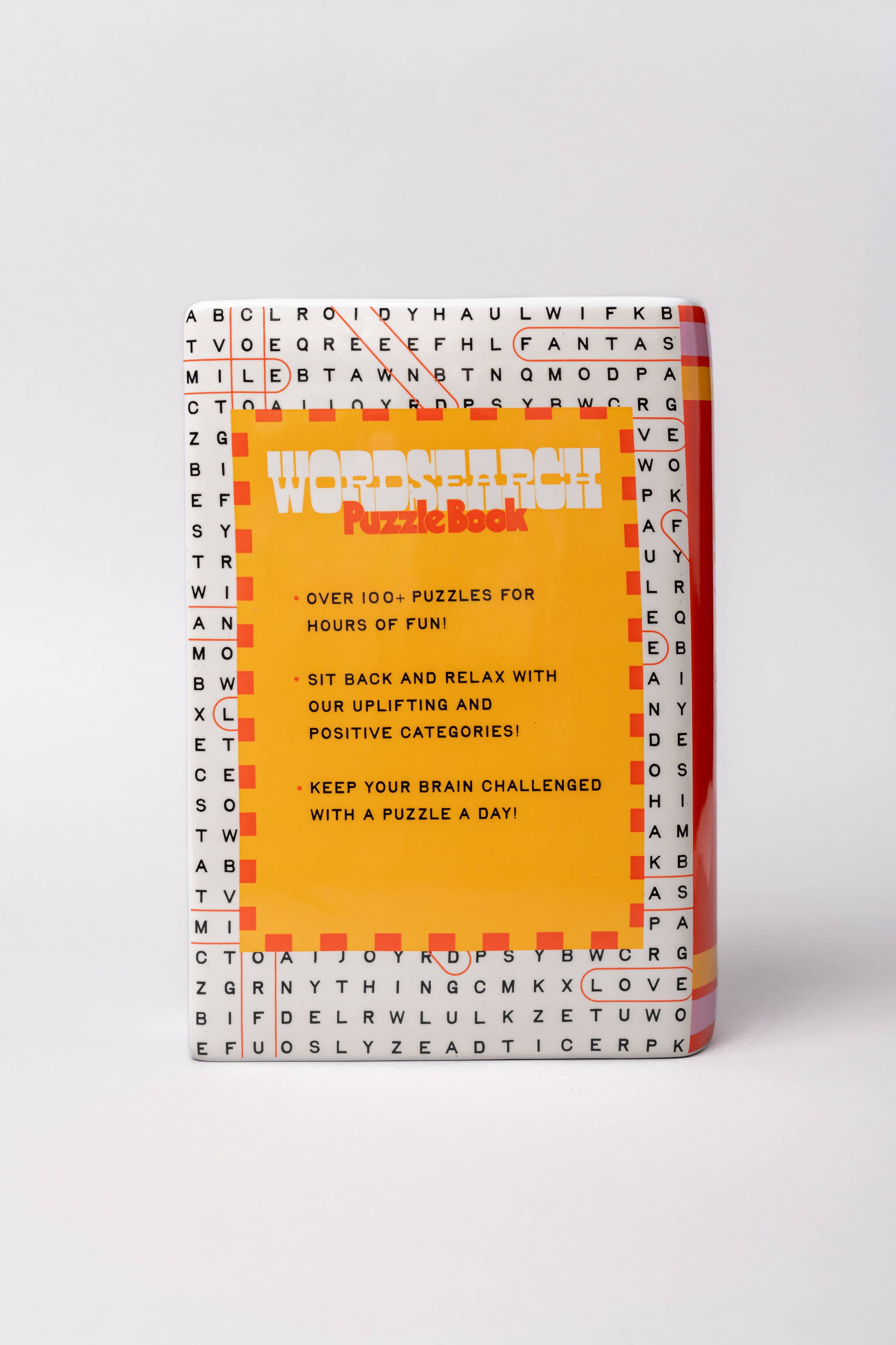 Word Search Book Vase