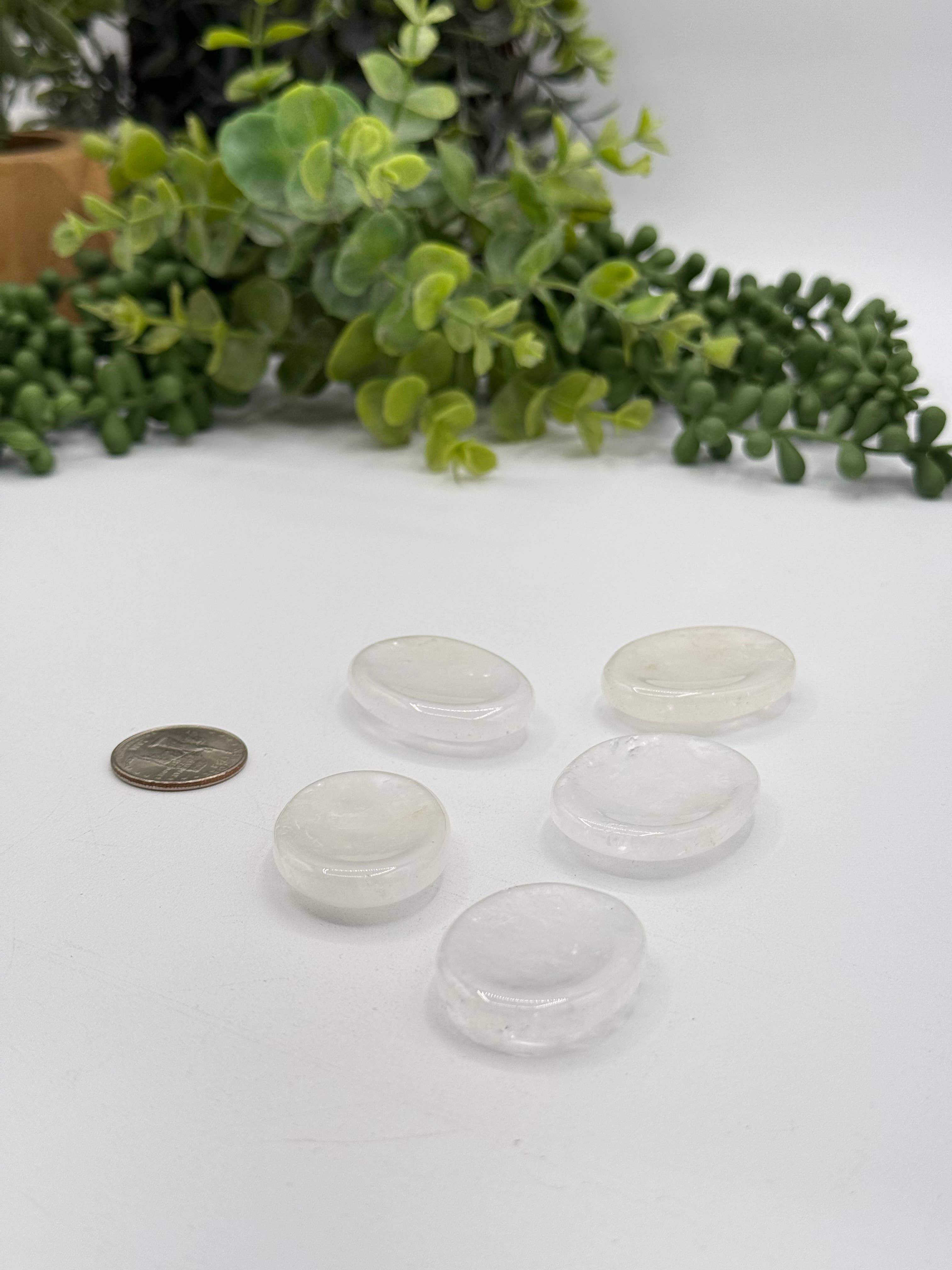 Clear Quartz Worry Stone