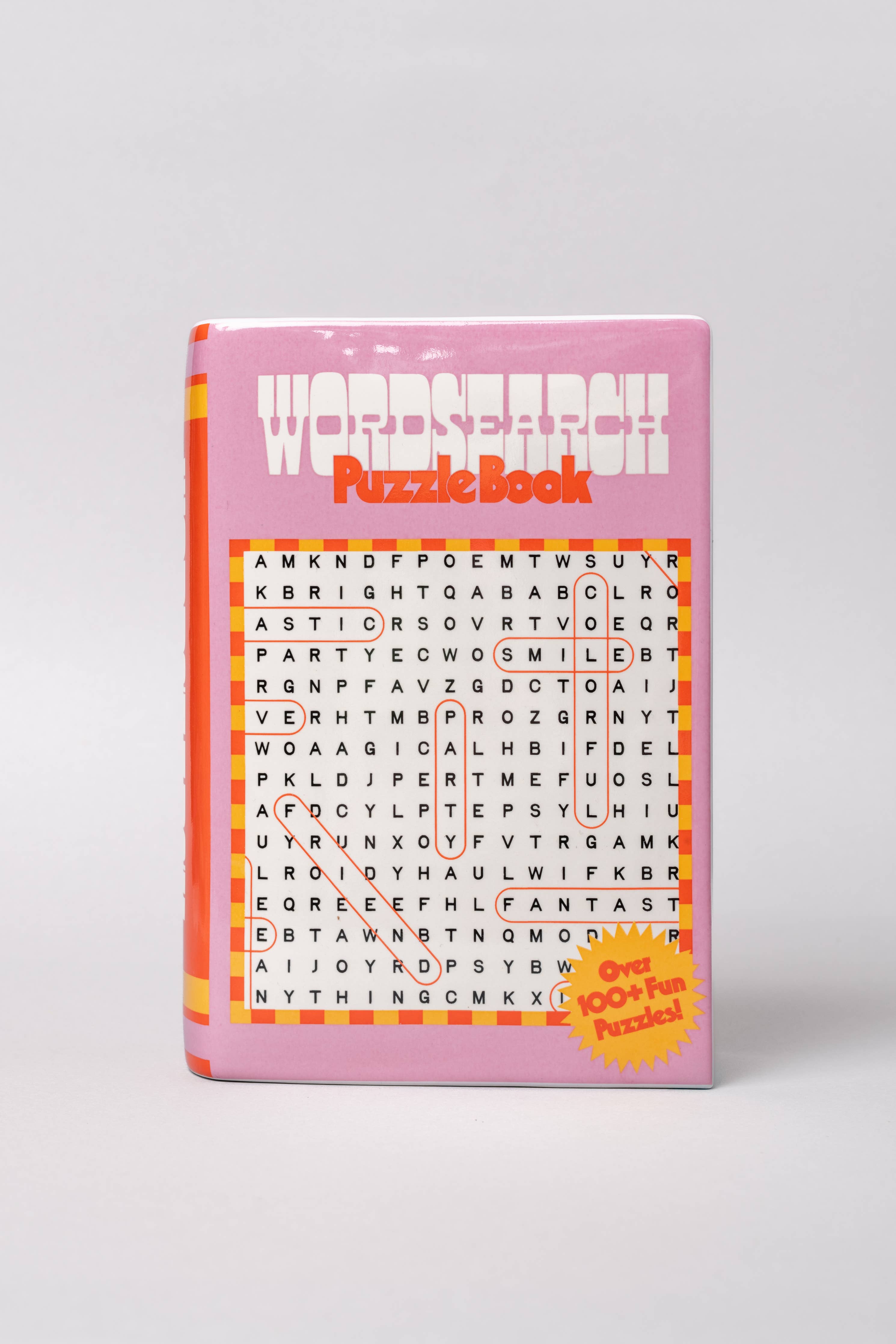 Word Search Book Vase