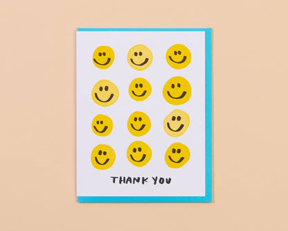 Smiley Thanks Card