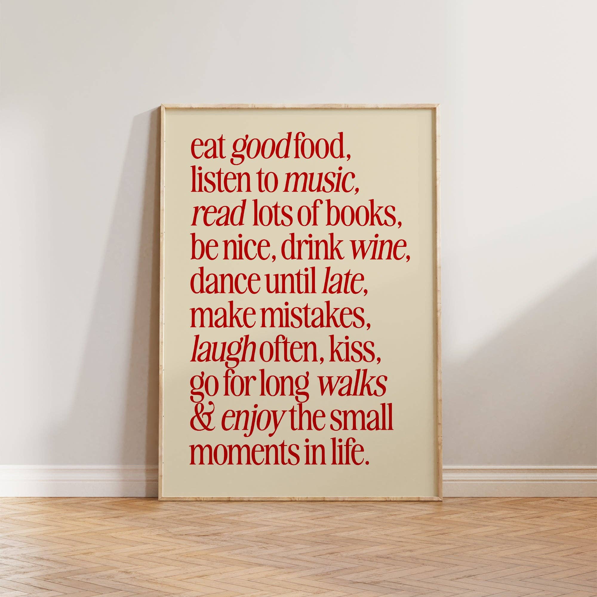Enjoy The Small Moments Print