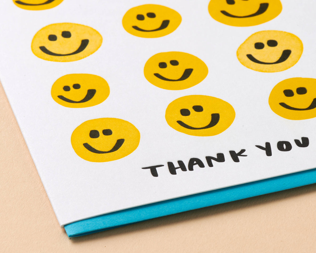 Smiley Thanks Card