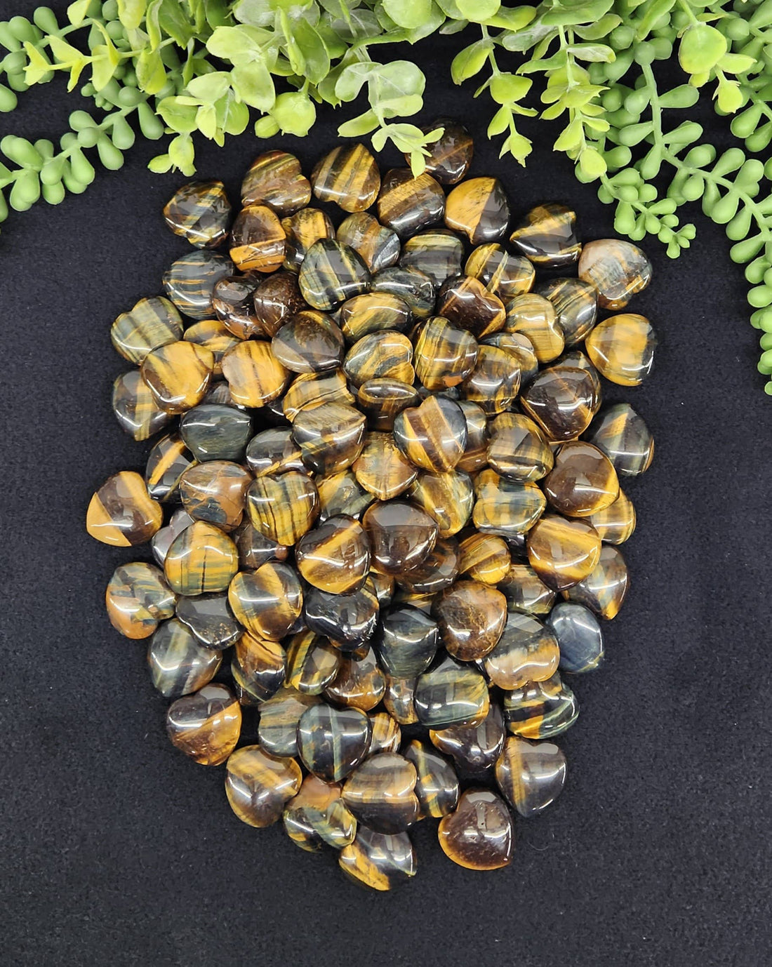 Blue Tiger Eye Mini Heart