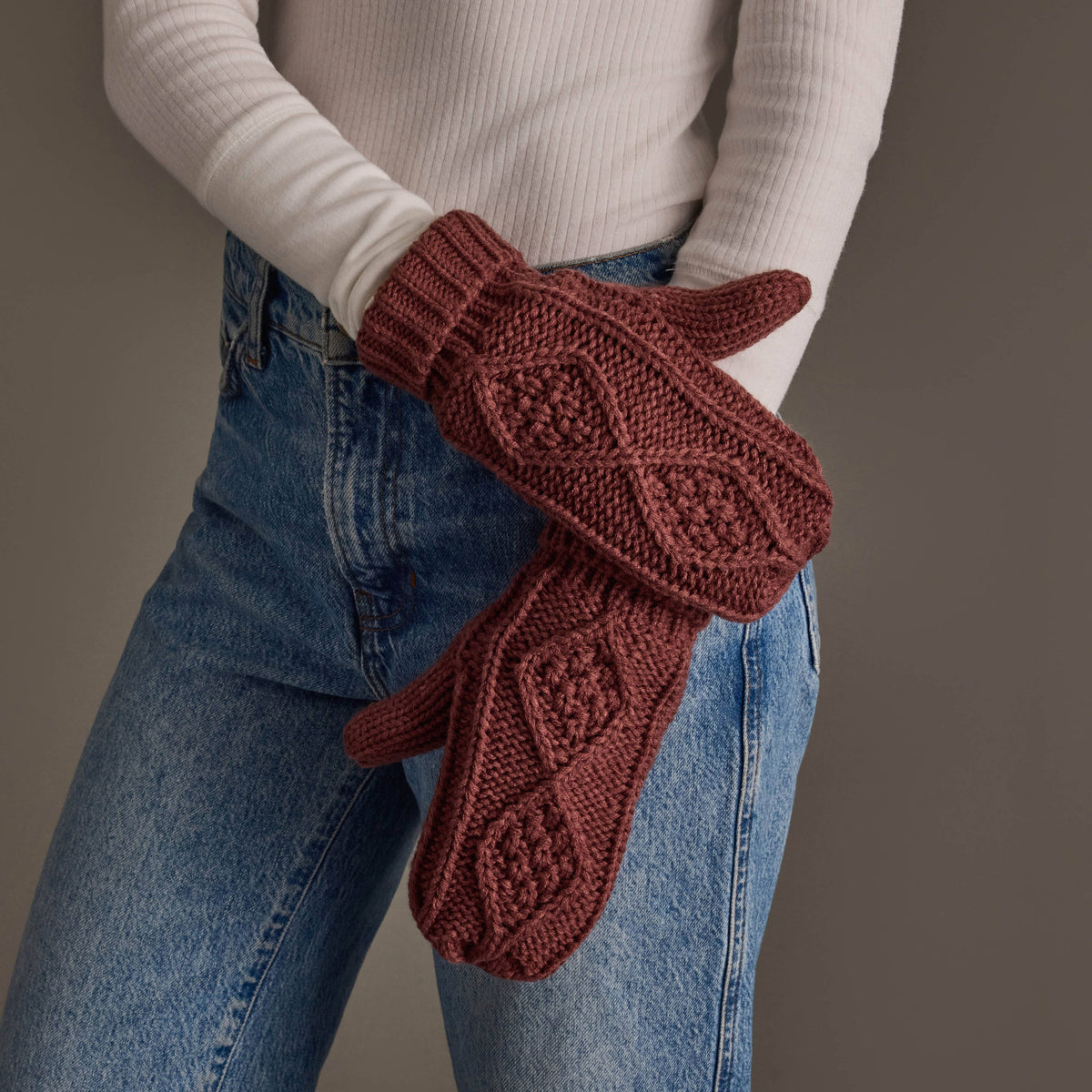 Mauve Mittens