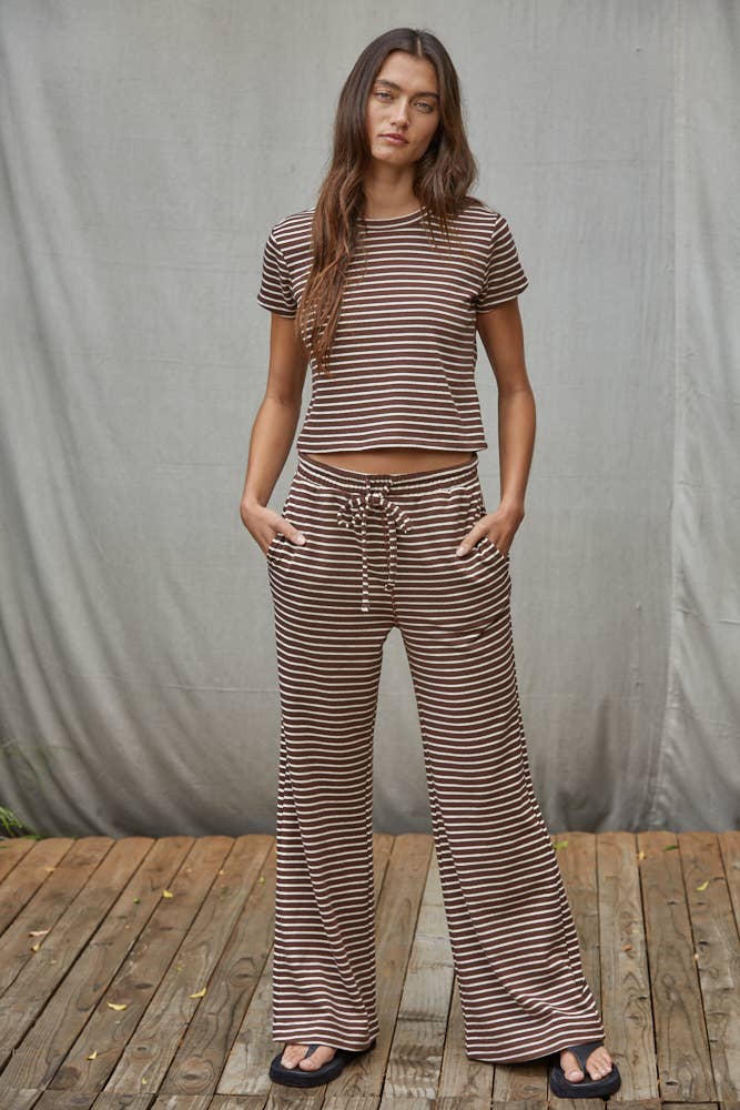 Charleston Striped Flare Pants