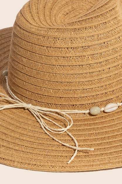 Sea Shell Straw Hat