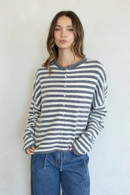 Piper Striped Cardigan