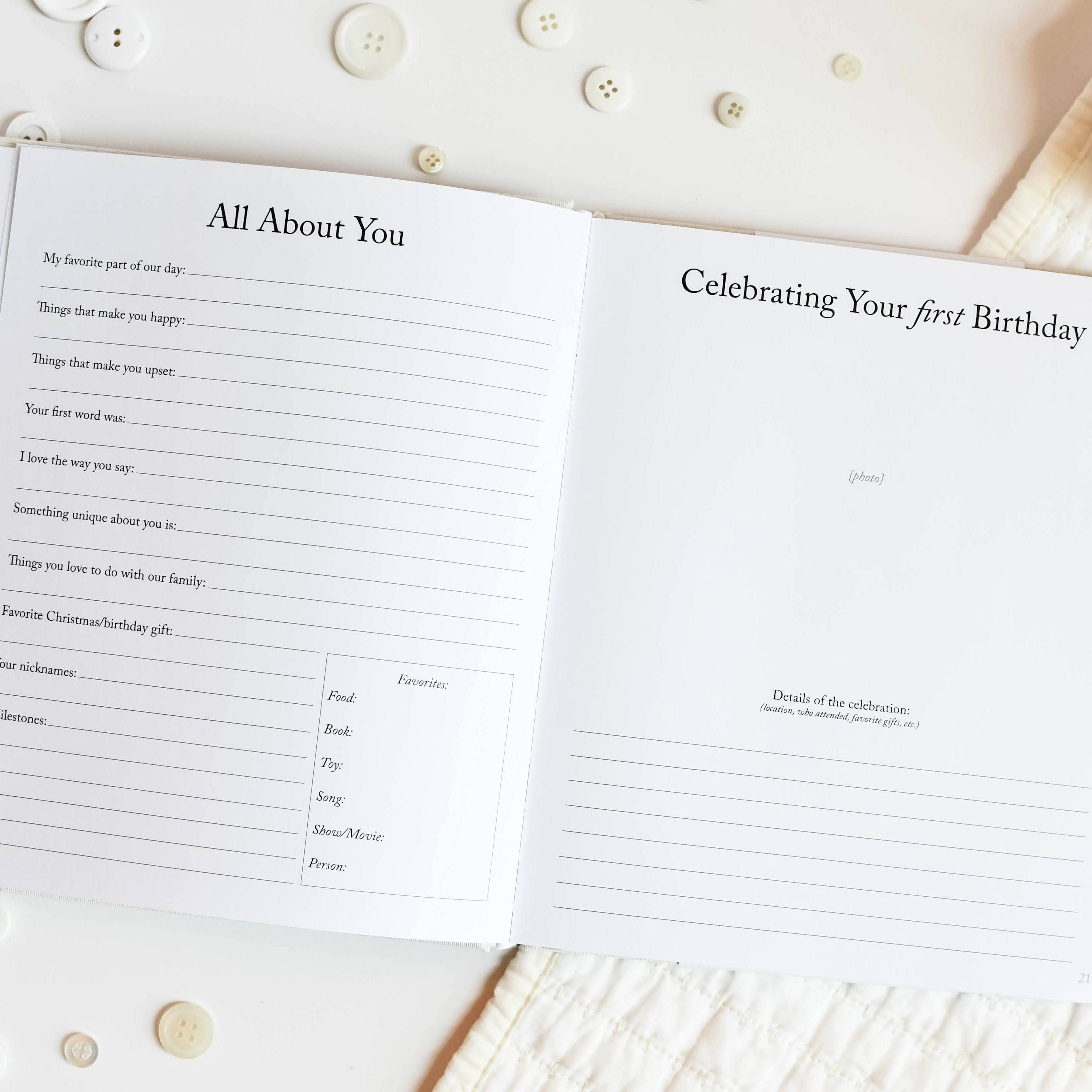 Baby Memory Book