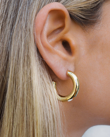 Chunky Gold Hoops