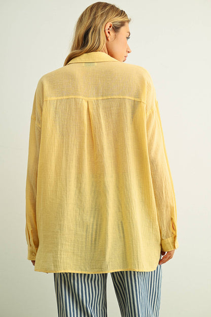 Banana Button Down