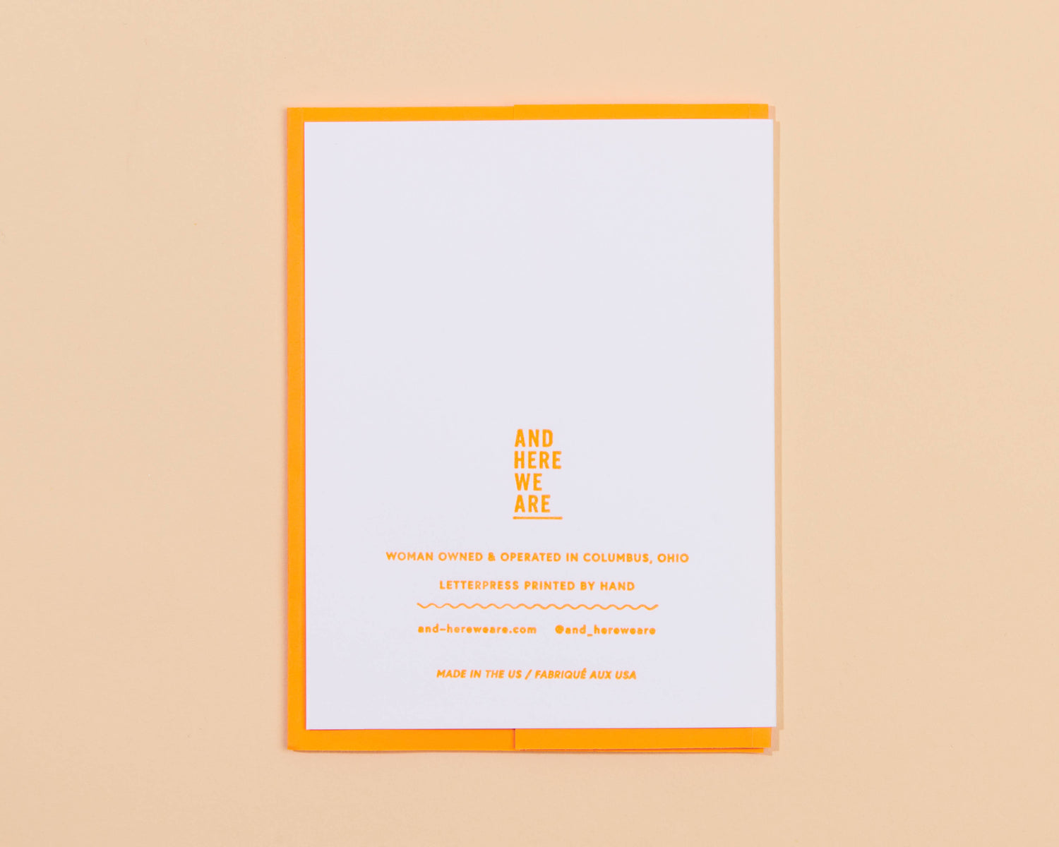 Electric Orange Congrats Card