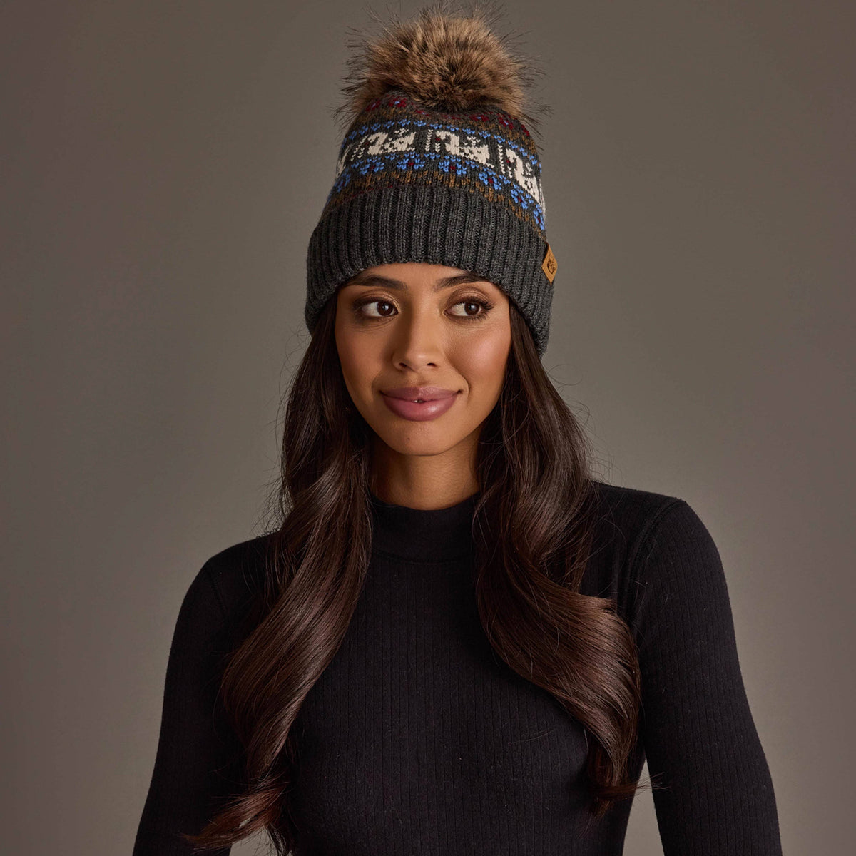 Gray Swan Pom Hat