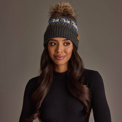 Gray Swan Pom Hat