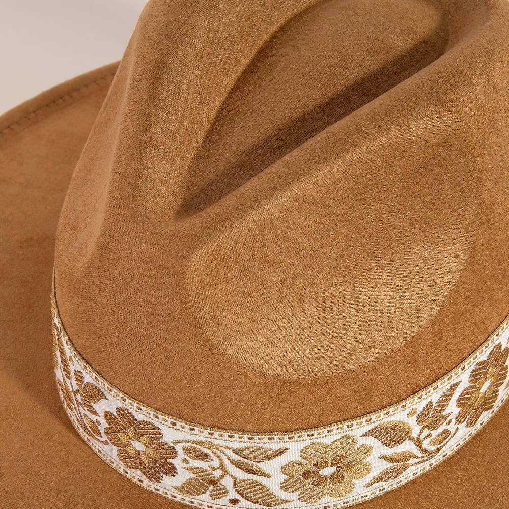 Western Floral Fedora