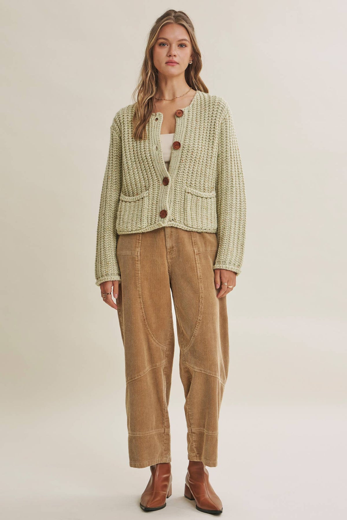 Speckled Apple Cardigan