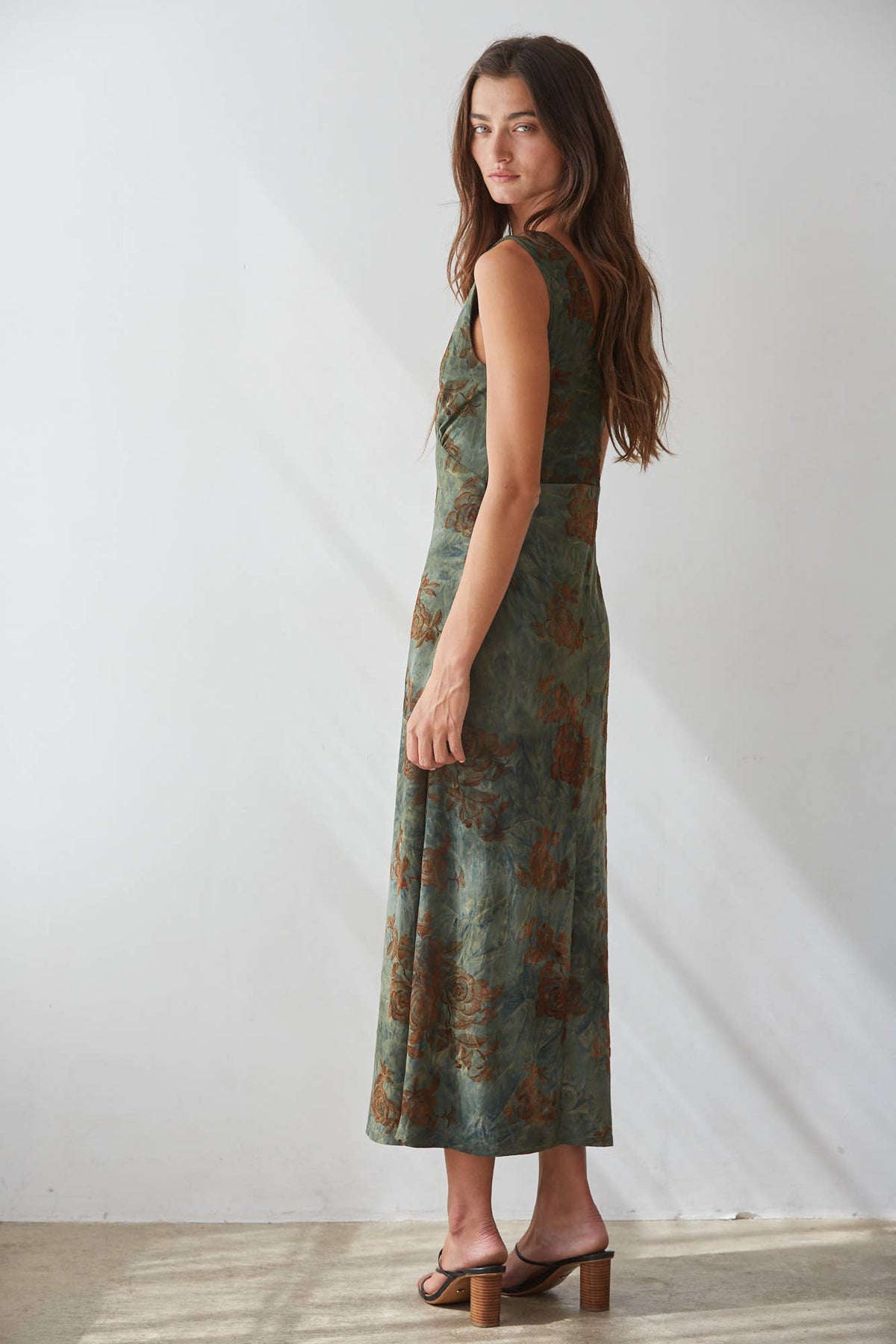 Velvet Garden Midi Dress