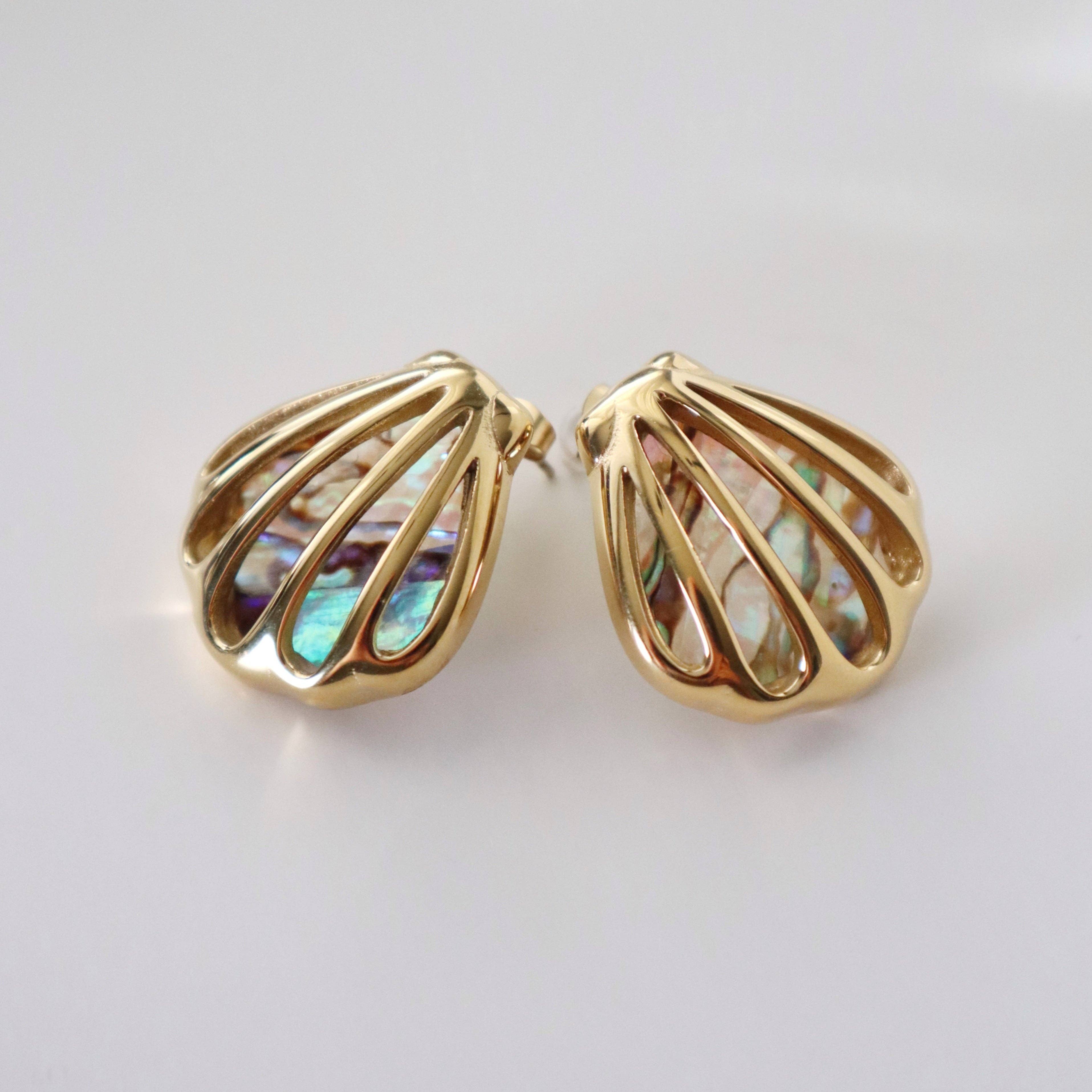 Aurora Seashell Earrings