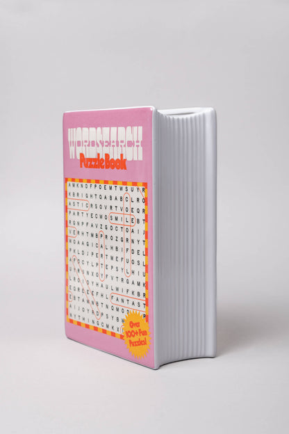 Word Search Book Vase