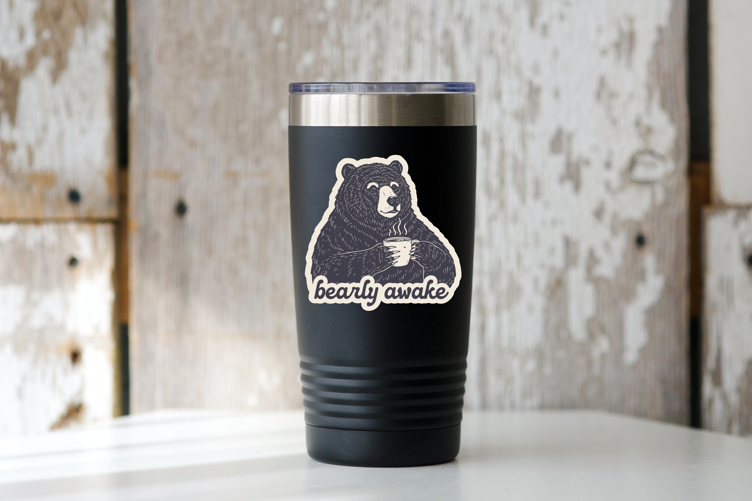 Bearly Awake Sticker